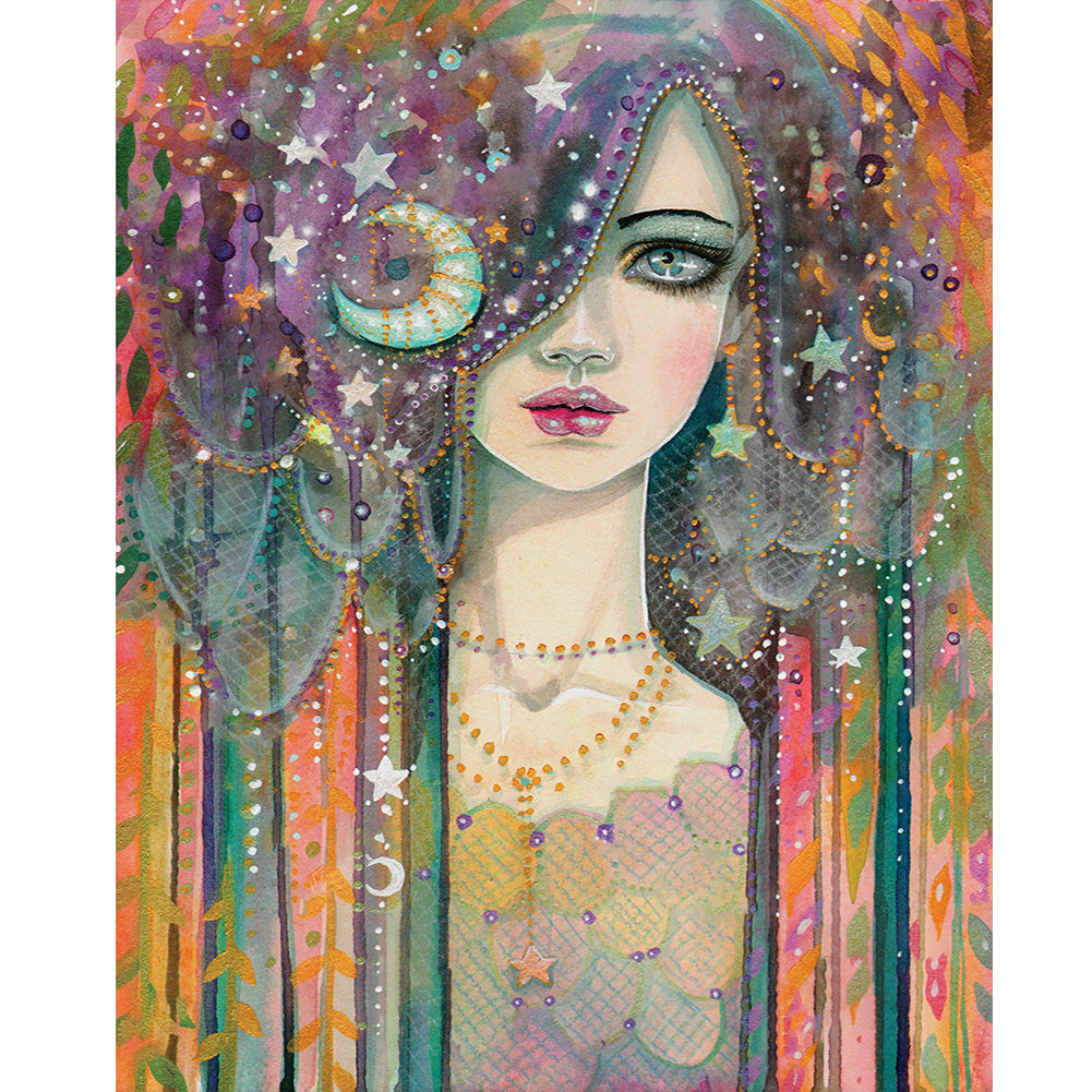 Diamond Painting - Full Round - Galaxy Girl (40*50CM)