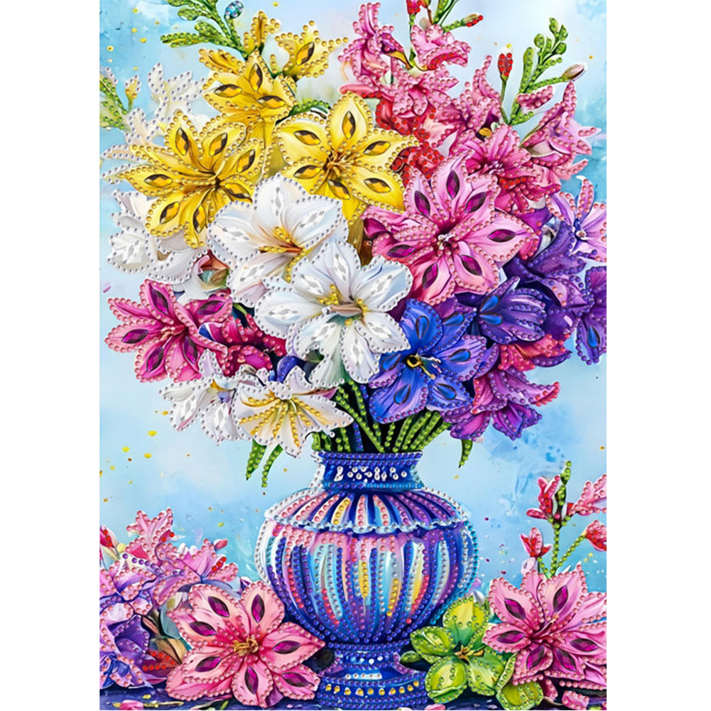 Diamond Painting - Partial Special Shaped - Vase (30*40CM)