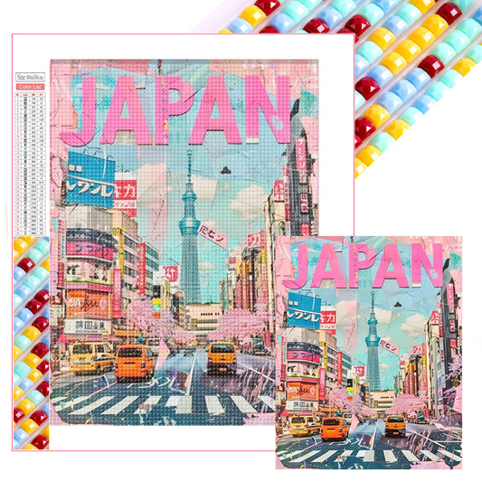 Diamond Painting - Full Square - Japanese City (40*50CM)