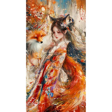 Load image into Gallery viewer, Diamond Painting - Full Round - Fox Girl (40*75CM)
