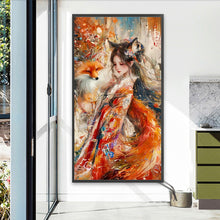Load image into Gallery viewer, Diamond Painting - Full Round - Fox Girl (40*75CM)
