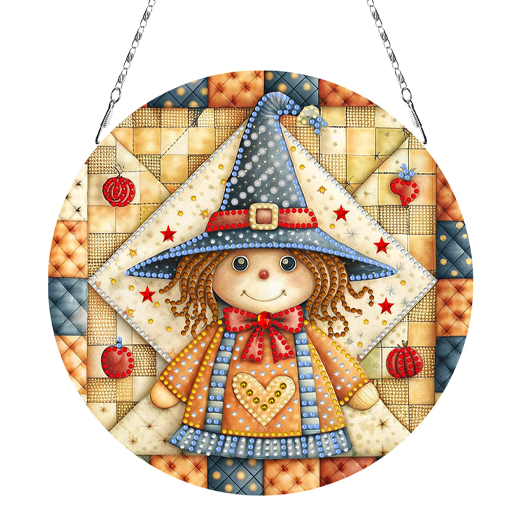 Fall Theme 2D Flat DIY Diamond Painting Art Pendant Wall Door Decoration