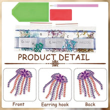 Load image into Gallery viewer, 12 Pairs Ocean DIY Diamond Art Earrings Double Sided Diamond Painting Earrings
