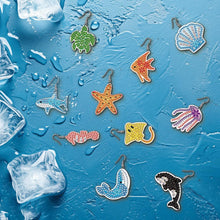 Load image into Gallery viewer, 12 Pairs Ocean DIY Diamond Art Earrings Double Sided Diamond Painting Earrings
