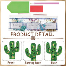 Load image into Gallery viewer, 12 Pairs Denim DIY Diamond Art Earrings Double Sided Diamond Painting Earrings
