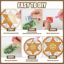 Load image into Gallery viewer, 12 Pairs Denim DIY Diamond Art Earrings Double Sided Diamond Painting Earrings
