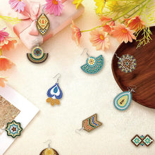 Load image into Gallery viewer, 12 Pairs Pattern DIY Diamond Art Earrings Double Sided Diamond Painting Earrings
