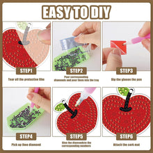 Load image into Gallery viewer, 12 Pairs Stationery DIY Diamond Art Earring Double Side Diamond Painting Earring
