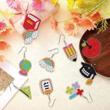 Load image into Gallery viewer, 12 Pairs Stationery DIY Diamond Art Earring Double Side Diamond Painting Earring
