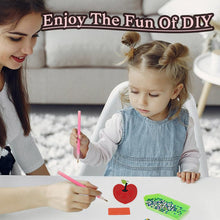 Load image into Gallery viewer, 12 Pairs Stationery DIY Diamond Art Earring Double Side Diamond Painting Earring
