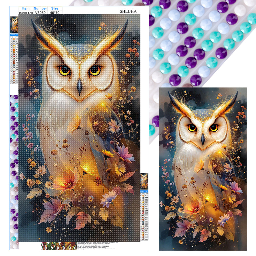 Diamond Painting - Full Round - Owl (40*70CM)