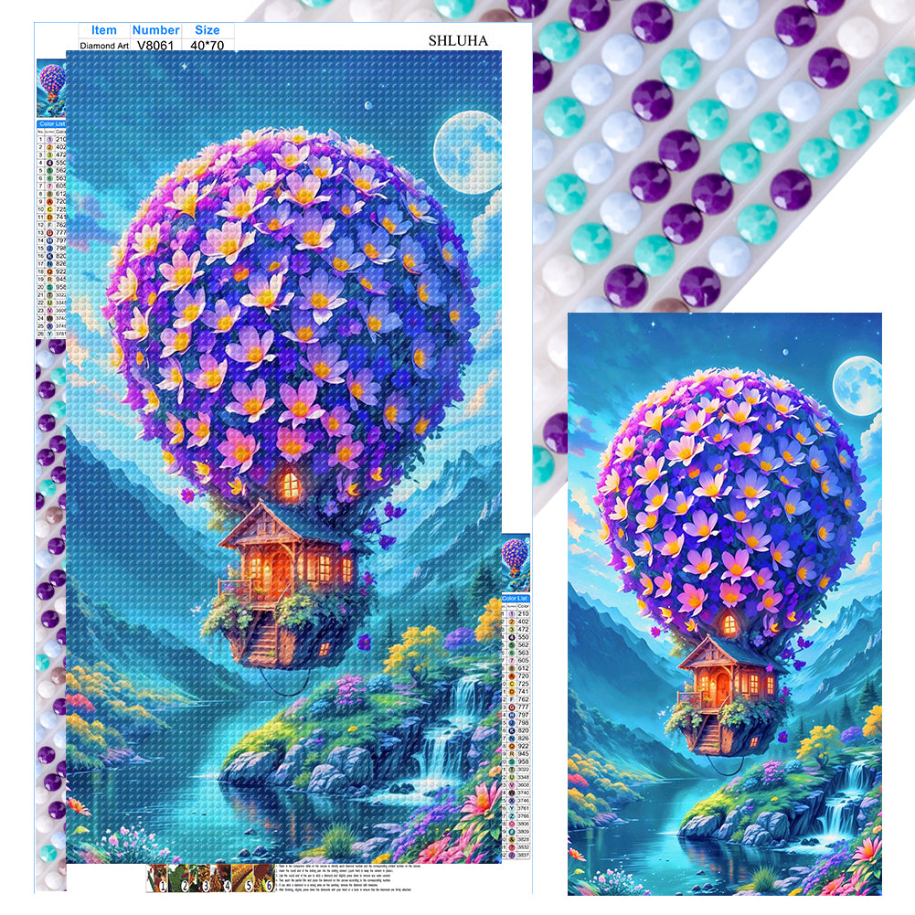 Diamond Painting - Full Round - Hot Air Balloon (40*70CM)