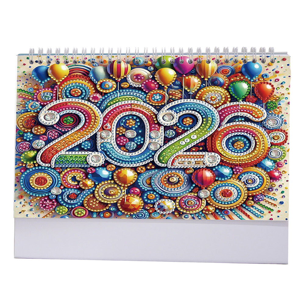 2026 Calendar Diamond Painting Kit DIY Diamond Art Desk Calendar for Home Office