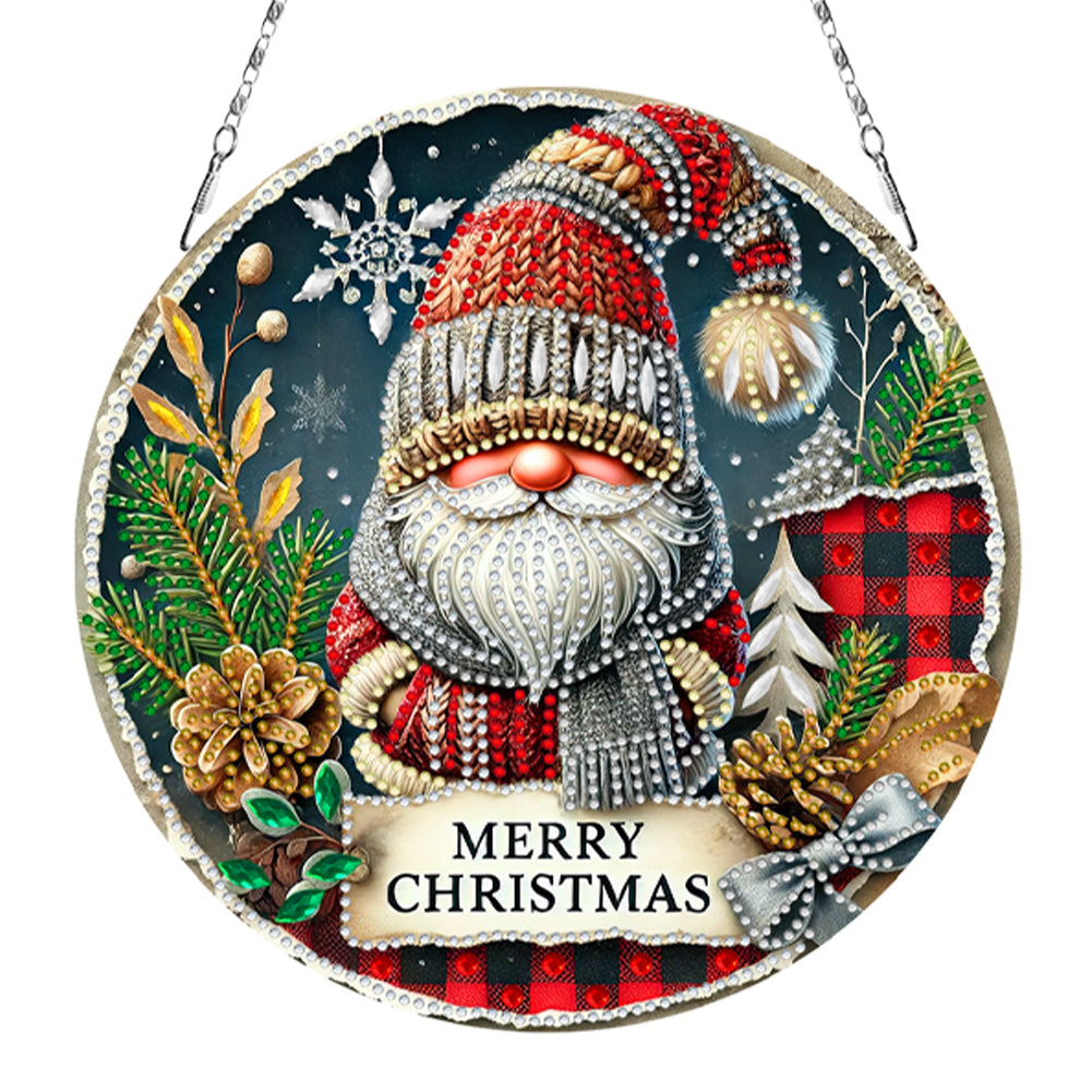 Christmas 2D/Flat DIY Diamond Painting Art Pendant Wall Door Decoration