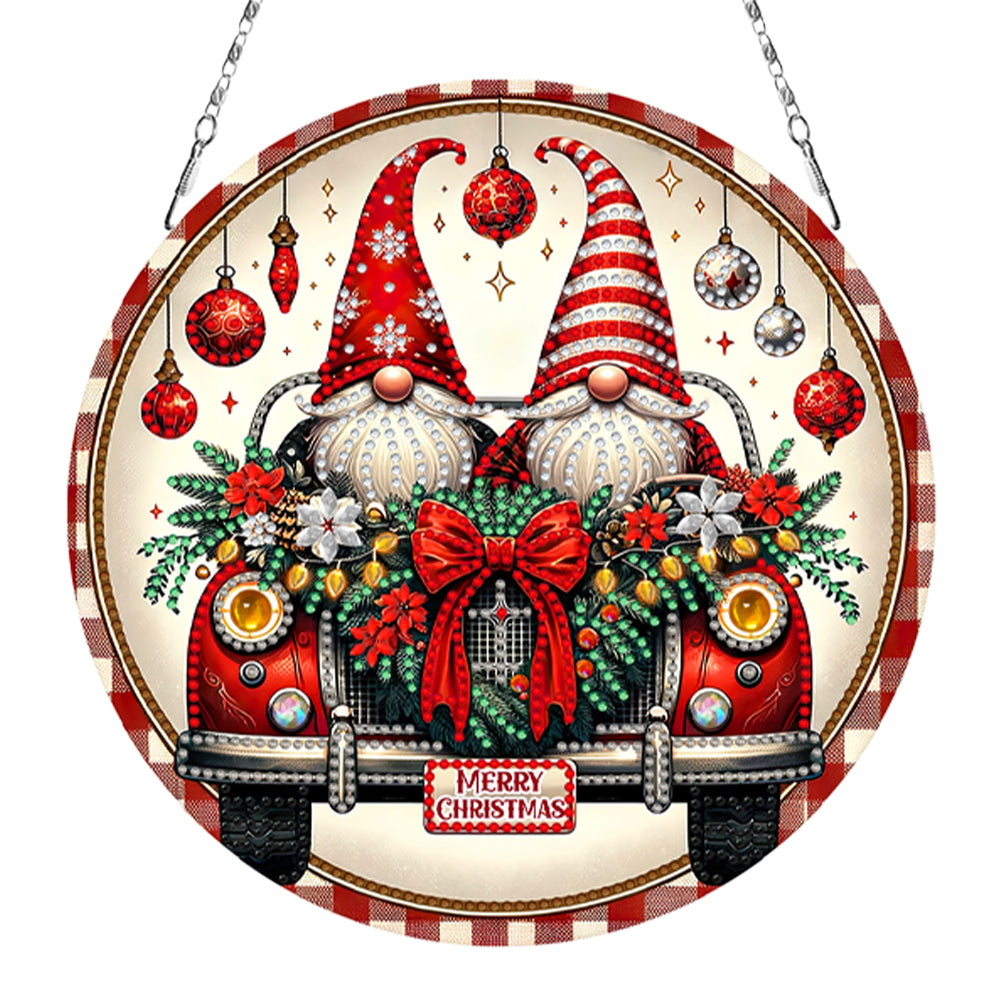 Christmas 2D/Flat DIY Diamond Painting Art Pendant Wall Door Decoration