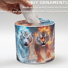Load image into Gallery viewer, Tiger DIY Diamond Painting Handmade Tissue Holder Rhinestones Decor Tissue Box
