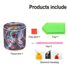 Load image into Gallery viewer, Elf DIY Diamond Painting Handmade Tissue Holder Rhinestones Decor Tissue Box
