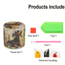 Load image into Gallery viewer, Puppy DIY Diamond Painting Handmade Tissue Holder Rhinestones Decor Tissue Box
