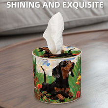 Load image into Gallery viewer, Puppy DIY Diamond Painting Handmade Tissue Holder Rhinestones Decor Tissue Box
