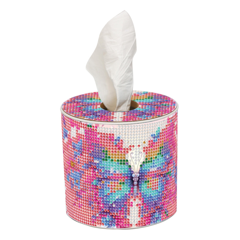 Butterfly DIY Diamond Painting Handmade Tissue Holder Rhinestones Tissue Box