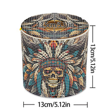 Load image into Gallery viewer, Skull DIY Diamond Painting Handmade Tissue Holder Rhinestones Decor Tissue Box
