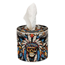 Load image into Gallery viewer, Skull DIY Diamond Painting Handmade Tissue Holder Rhinestones Decor Tissue Box
