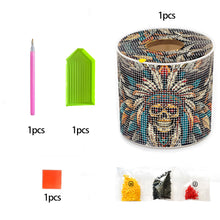 Load image into Gallery viewer, Skull DIY Diamond Painting Handmade Tissue Holder Rhinestones Decor Tissue Box
