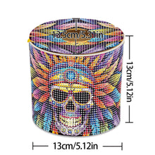 Load image into Gallery viewer, Skull DIY Diamond Painting Handmade Tissue Holder Rhinestones Decor Tissue Box
