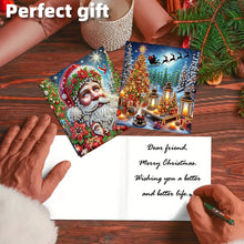 Load image into Gallery viewer, 10PCS DIY Diamond Art Greeting Cards Xmas Designs for Festivals and Celebrations Christmas
