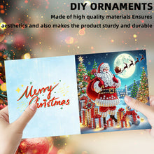 Load image into Gallery viewer, 10PCS DIY Diamond Art Greeting Cards Xmas Designs for Festivals and Celebrations Christmas
