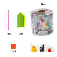 Load image into Gallery viewer, Lovebird DIY Diamond Painting Handmade Tissue Holder Rhinestones Tissue Box
