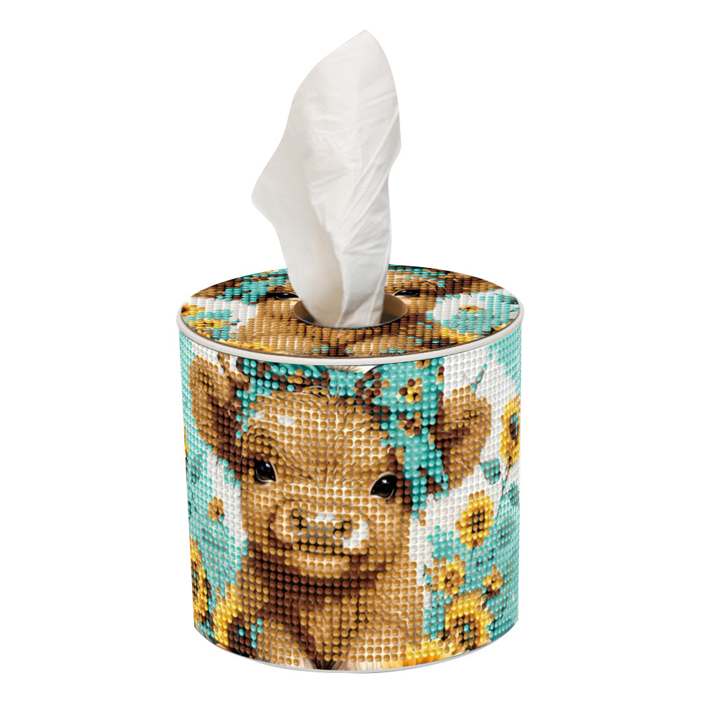 Yak DIY Diamond Painting Handmade Tissue Holder Rhinestones Crystal Tissue Box