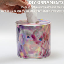 Load image into Gallery viewer, Baby Elephant DIY Diamond Painting Handmade Tissue Holder Rhinestones Tissue Box
