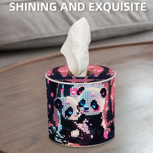 Load image into Gallery viewer, Panda DIY Diamond Painting Handmade Tissue Holder Rhinestones Crystal Tissue Box
