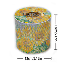 Load image into Gallery viewer, Sunflower DIY Diamond Painting Handmade Tissue Holder Rhinestones Tissue Box
