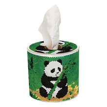 Load image into Gallery viewer, Bamboo DIY Diamond Painting Handmade Tissue Holder Rhinestones Decor Tissue Box
