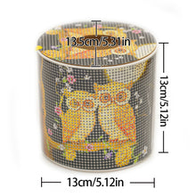 Load image into Gallery viewer, Owl DIY Diamond Painting Handmade Tissue Holder Rhinestones Crystal Tissue Box
