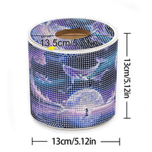 Load image into Gallery viewer, Whale DIY Diamond Painting Handmade Tissue Holder Rhinestones Crystal Tissue Box
