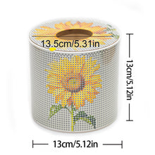 Load image into Gallery viewer, Sunflower DIY Diamond Painting Handmade Tissue Holder Rhinestones Tissue Box

