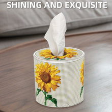 Load image into Gallery viewer, Sunflower DIY Diamond Painting Handmade Tissue Holder Rhinestones Tissue Box
