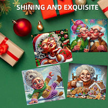 Load image into Gallery viewer, 10PCS DIY Diamond Art Greeting Cards Xmas Designs for Festivals and Celebrations Christmas
