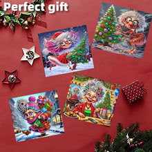 Load image into Gallery viewer, 10PCS DIY Diamond Art Greeting Cards Xmas Designs for Festivals and Celebrations Christmas
