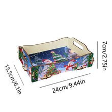 Load image into Gallery viewer, 5D DIY Christmas Tree Diamond Painting Serving Tray with Handle for Coffee Table
