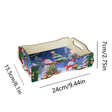 Load image into Gallery viewer, 5D DIY Christmas Tree Diamond Painting Serving Tray with Handle for Coffee Table
