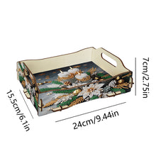 Load image into Gallery viewer, 5D DIY Candle Diamond Painting Wooden Serving Tray with Handle for Coffee Table

