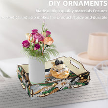 Load image into Gallery viewer, 5D DIY Candle Diamond Painting Wooden Serving Tray with Handle for Coffee Table
