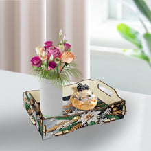 Load image into Gallery viewer, 5D DIY Candle Diamond Painting Wooden Serving Tray with Handle for Coffee Table
