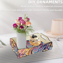 Load image into Gallery viewer, 5D DIY Vortex Diamond Painting Wooden Serving Tray with Handle for Coffee Table
