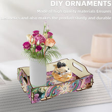 Load image into Gallery viewer, 5D DIY Vortex Diamond Painting Wooden Serving Tray with Handle for Coffee Table

