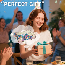 Load image into Gallery viewer, 5D DIY Butterfly Diamond Painting Serving Tray with Handle for Coffee Table
